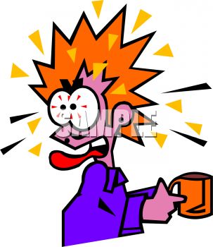 0511-1007-0114-4305_Woman_Crazy_From_Too_Much_Caffeine_clipart_image