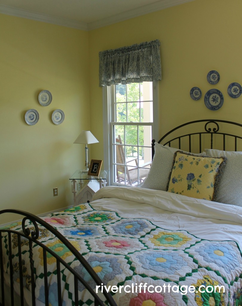 Yellow Guest Bedroom After Photo Corner View