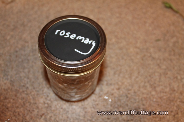 Rosemary Herb Jar With Chalk Paint