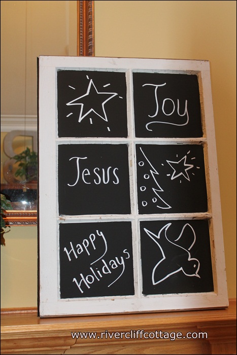Holiday Window With Chalk Ink