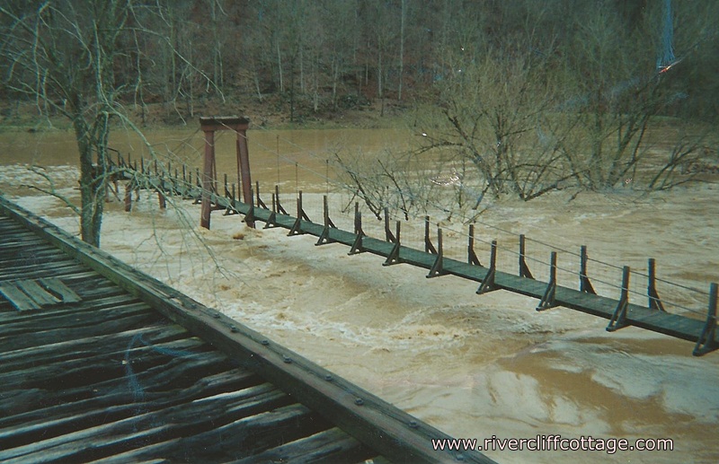 Mendota Swinging Bridge Tressel at the North Fork