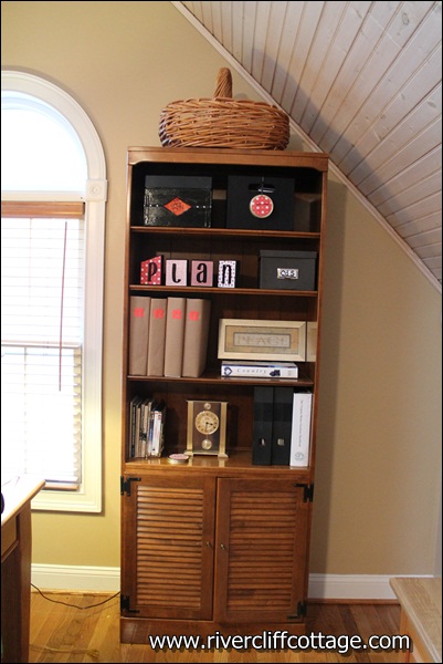 Bookshelf Right Side of Room