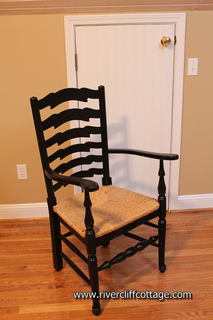 Chair painted Black