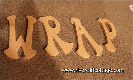 Wrap Wooden Letters from Michaels