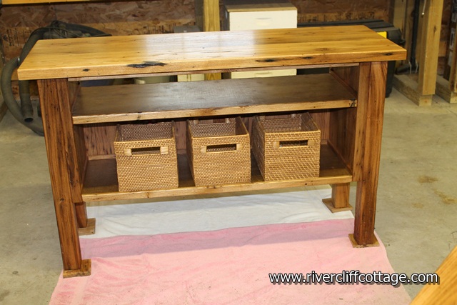 Entertainment Console With Baskets