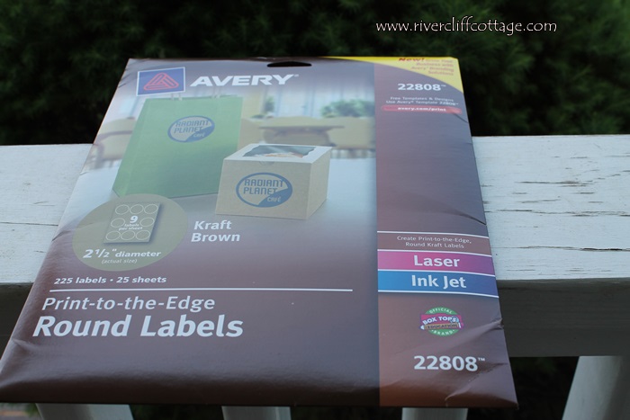 Avery Round Kraft Labels