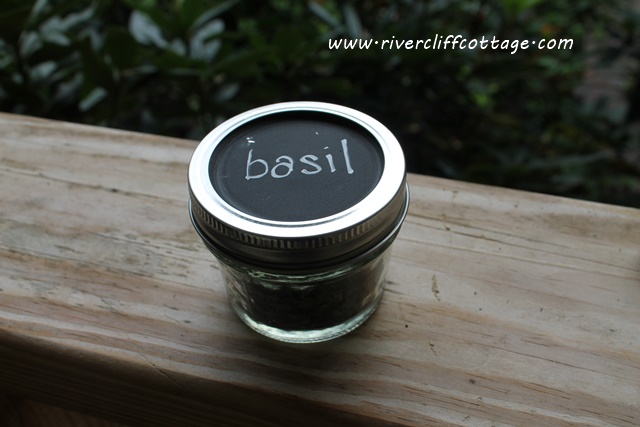 Basil in Small Jar
