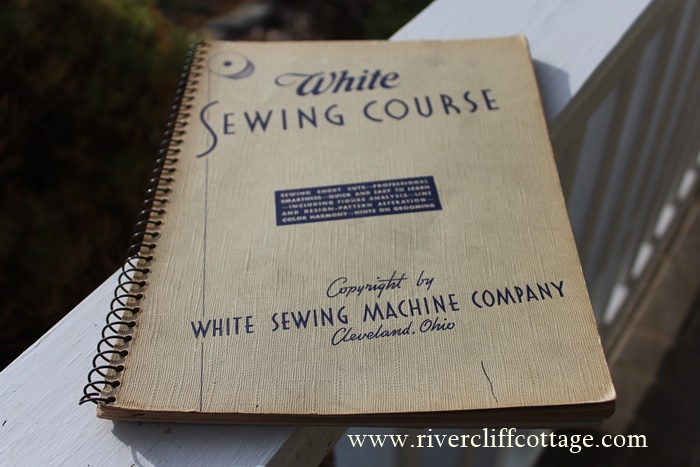 White Sewing Book